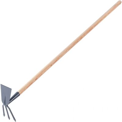 Kadax Garden Hoe with Fork, 133 cm Long Handle - Garden Tool Kadax Garden Hoe with Fork, 133 cm Long Handle - Garden Tool