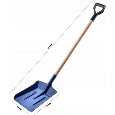 Pala de Acero KADAX para Carbón, Grava y Cenizas - 133cm - Duradera y Ergonómica Pala de Acero KADAX para Carbón, Grava y Cenizas - 133cm - Duradera y Ergonómica