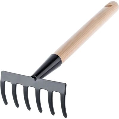 KADAX Metal Garden Rake 6-Tooth Handle - Garden Tool KADAX Metal Garden Rake 6-Tooth Handle - Garden Tool