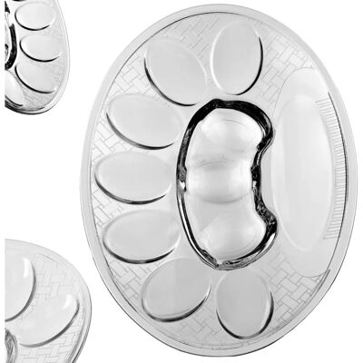 KADAX Egg Plate Glass Platter 10 Eggs Easter 22cm KADAX Egg Plate Glass Platter 10 Eggs Easter 22cm