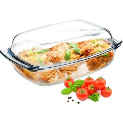 KADAX Rectangular Glass Casserole - 4.1L KADAX Rectangular Glass Casserole - 4.1L