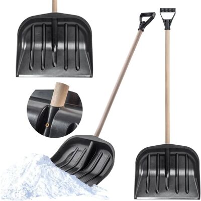 KADAX Snow Shovel Large Solid Metal with Handle - Snow Shovel KADAX Snow Shovel Large Solid Metal with Handle - Snow Shovel
