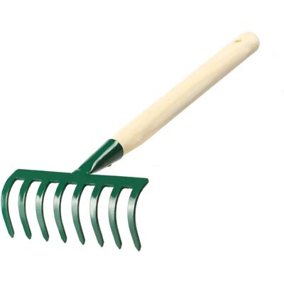KADAX Kleiner Gartenrechen - 8 Zinken Rasenrechen KADAX Kleiner Gartenrechen - 8 Zinken Rasenrechen
