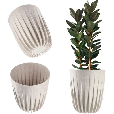 KADAX Eco Flower Pot 30x36cm Cream Insert - Flower Pot KADAX Eco Flower Pot 30x36cm Cream Insert - Flower Pot