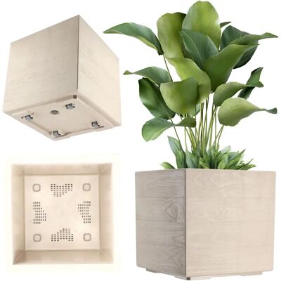 KADAX Eco Flower Pot on Wheels 40x40cm - Flower Pot on Wheels KADAX Eco Flower Pot on Wheels 40x40cm - Flower Pot on Wheels