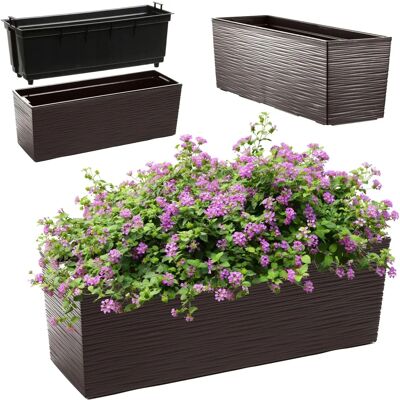 KADAX Flower Pot Balcony Box - Mocha - 19x56cm Outdoor KADAX Flower Pot Balcony Box - Mocha - 19x56cm Outdoor