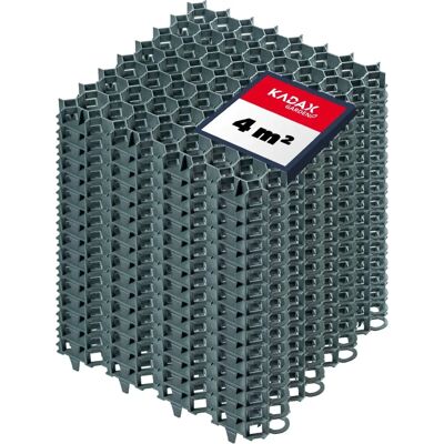 KADAX Grille stabilisatrice de gravier de jardin - 50x50cm, 16 pcs - Publicité KADAX Grille stabilisatrice de gravier de jardin - 50x50cm, 16 pcs - Publicité