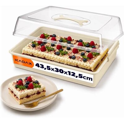 KADAX - Rectangular Cake Container - Large - Cake storage container KADAX - Rectangular Cake Container - Large - Cake storage container