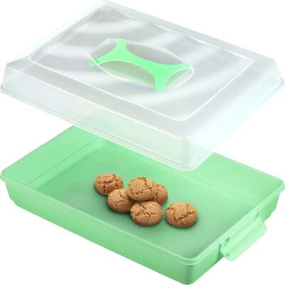 KADAX Plastic Cake Container - Large Rectangular Baked Goods Box KADAX Plastic Cake Container - Large Rectangular Baked Goods Box