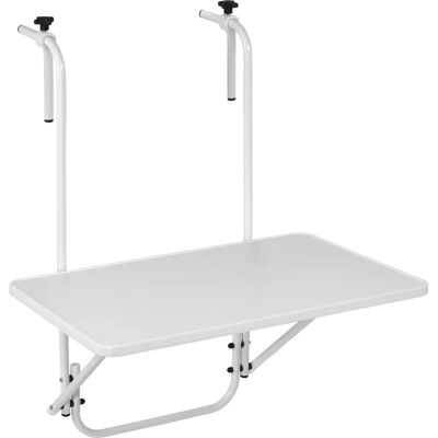 Mesa Plegable de Metal Blanco para Balcón KADAX Mesa Plegable de Metal Blanco para Balcón KADAX