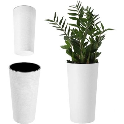 KADAX Weißer Bio-Blumentopf 25cm KADAX Weißer Bio-Blumentopf 25cm