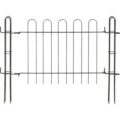 Kadax Garden Gate - 93x72cm Metal Fence Door, Classic Panel Kadax Garden Gate - 93x72cm Metal Fence Door, Classic Panel