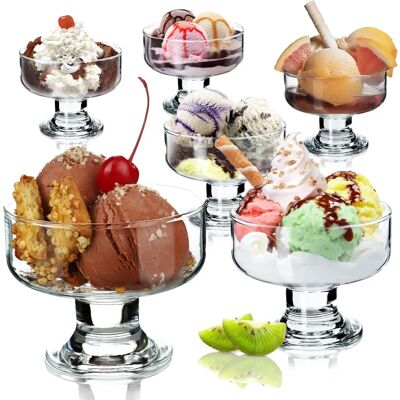 KADAX Glass Dessert Cups - Set of 6 180ml KADAX Glass Dessert Cups - Set of 6 180ml