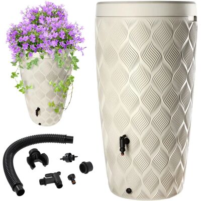 KADAX 240L Pot de collecte d'eau de pluie avec robinet - Économisez l'eau dans le jardin - Publicité KADAX 240L Pot de collecte d'eau de pluie avec robinet - Économisez l'eau dans le jardin - Publicité