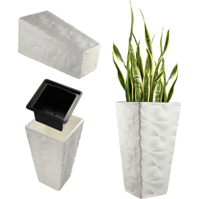Maceta de jardín Kadax de 56cm con inserto - Diseño moderno Maceta de jardín Kadax de 56cm con inserto - Diseño moderno