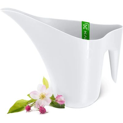 KADAX Watering Can - 1.2L Plastic White for Flowers & Garden KADAX Watering Can - 1.2L Plastic White for Flowers & Garden