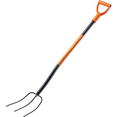 KADAX Gartengabel - 135cm langlebiger Stahl 3 Zinken für Heu & Kompost KADAX Gartengabel - 135cm langlebiger Stahl 3 Zinken für Heu & Kompost