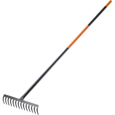 KADAX Metal Rake - 14 Tine Garden Tool KADAX Metal Rake - 14 Tine Garden Tool