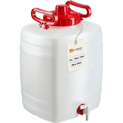 KADAX Kanister mit Hahn - 20L lebensmittelecht KADAX Kanister mit Hahn - 20L lebensmittelecht