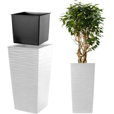 KADAX White Flower Pot 39x75cm Modern Design KADAX White Flower Pot 39x75cm Modern Design