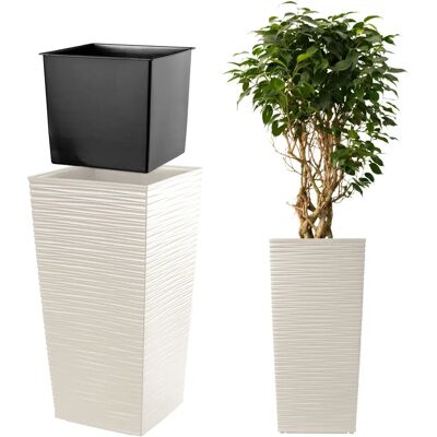 KADAX Blumenübertopf 39x75cm Hoch Creme - Blumentopf KADAX Blumenübertopf 39x75cm Hoch Creme - Blumentopf