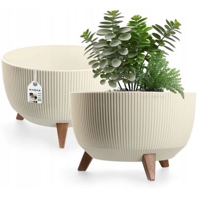 KADAX - Vaso - 40 cm - Cream - Flower pot KADAX - Vaso - 40 cm - Cream - Flower pot