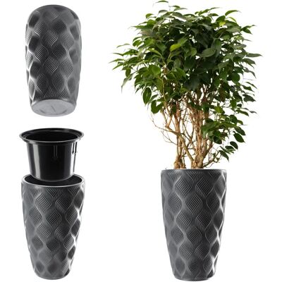 KADAX Gartenblumentopf - Anthrazit 58,5cm KADAX Gartenblumentopf - Anthrazit 58,5cm