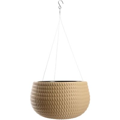 KADAX Hängender Blumenkübel - Beige - 29,5cm - Balkon Terrasse Garten KADAX Hängender Blumenkübel - Beige - 29,5cm - Balkon Terrasse Garten
