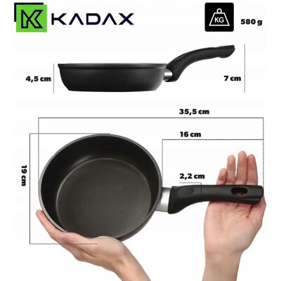 KADAX 18 cm Induction Gas Non-Stick Frying Pan KADAX 18 cm Induction Gas Non-Stick Frying Pan