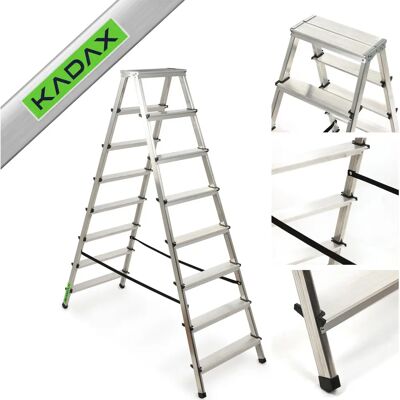 KADAX Aluminium Folding Ladder 8 Steps - Household KADAX Aluminium Folding Ladder 8 Steps - Household