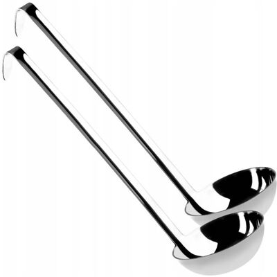 KADAX - Mestolo per zuppa 9cm - Acciaio inossidabile - Manico lungo - Mestolo KADAX - Mestolo per zuppa 9cm - Acciaio inossidabile - Manico lungo - Mestolo