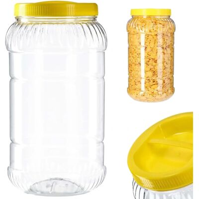 KADAX 3L Food Jar - Unbreakable Plastic Container for Pet Food KADAX 3L Food Jar - Unbreakable Plastic Container for Pet Food