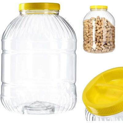 KADAX Kunststoff-Futterglas - 5L, Bruchsicher, Luftdicht - Küchenaufbewahrung KADAX Kunststoff-Futterglas - 5L, Bruchsicher, Luftdicht - Küchenaufbewahrung