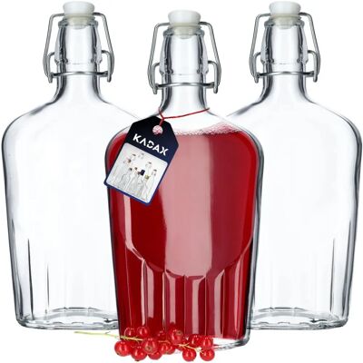 KADAX - Bottiglie di vetro per tintura di succhi - 0,5 L KADAX - Bottiglie di vetro per tintura di succhi - 0,5 L