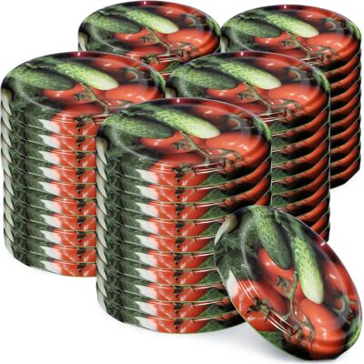 KADAX 50x Tappi per Barattoli da 66mm - Chiusura Riutilizzabile Sicura per Alimenti KADAX 50x Tappi per Barattoli da 66mm - Chiusura Riutilizzabile Sicura per Alimenti