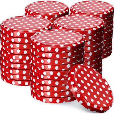 KADAX 50x Coperchi per barattoli fi 82 - Coperchi conserve - Sicuro per alimenti - Riutilizzabile KADAX 50x Coperchi per barattoli fi 82 - Coperchi conserve - Sicuro per alimenti - Riutilizzabile