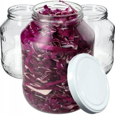 Kadax - Fi100 mm - 2.5 L - White lid - Storage Jars Kadax - Fi100 mm - 2.5 L - White lid - Storage Jars