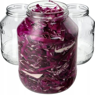Kadax - 12 Glass Jars 2.5L Weck, No Lid - Durable & Reusable Kadax - 12 Glass Jars 2.5L Weck, No Lid - Durable & Reusable