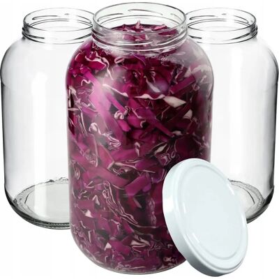 KADAX - Fi100 - 4L - 8 pcs - Glass Jars Set KADAX - Fi100 - 4L - 8 pcs - Glass Jars Set