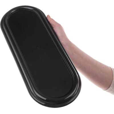 Kadax Black Plastic 40cm Candle Holder Tray for Grave Kadax Black Plastic 40cm Candle Holder Tray for Grave