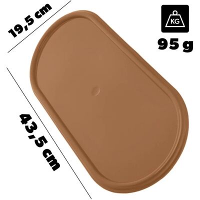 Kadax Gold Plastic 44cm Grave Candle Holder Tray Kadax Gold Plastic 44cm Grave Candle Holder Tray