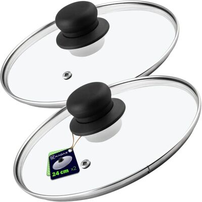 KADAX Glass Lid 24cm Heat-resistant - Glass Lid KADAX Glass Lid 24cm Heat-resistant - Glass Lid