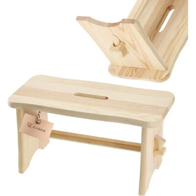 KADAX Taburete de Madera - Plataforma Sólida de 39cm - Cocina, Asiento, Mesa Pequeña KADAX Taburete de Madera - Plataforma Sólida de 39cm - Cocina, Asiento, Mesa Pequeña