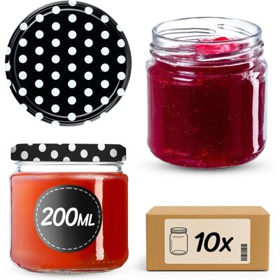 KADAX Ervilhas Pretas Frascos Lerma 200ml 10pcs KADAX Ervilhas Pretas Frascos Lerma 200ml 10pcs
