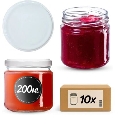 KADAX 200ml Glass Jars - Food Safe, Twist-off Caps, Reusable KADAX 200ml Glass Jars - Food Safe, Twist-off Caps, Reusable