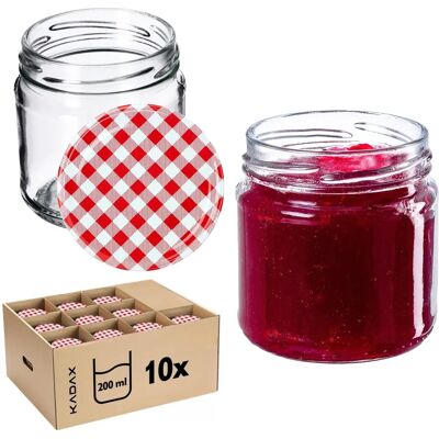 KADAX Lerma Frascos de vidro 200ml - Conservas, Geleias, Mel KADAX Lerma Frascos de vidro 200ml - Conservas, Geleias, Mel