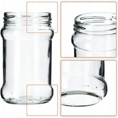 KADAX Seno Słoiki 315ml - Czerwony groszek - Bezpieczne dla żywności, Szczelne, Trwałe KADAX Seno Słoiki 315ml - Czerwony groszek - Bezpieczne dla żywności, Szczelne, Trwałe
