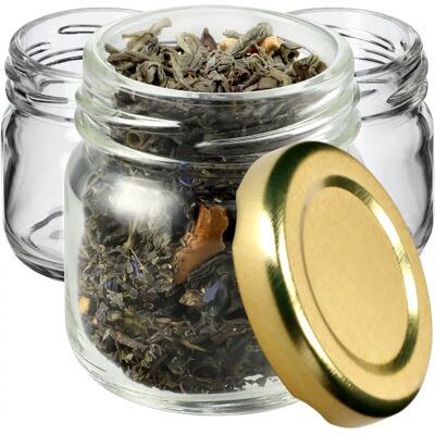 KADAX Glass Jars 40ml 10pcs - Preserves Storage KADAX Glass Jars 40ml 10pcs - Preserves Storage