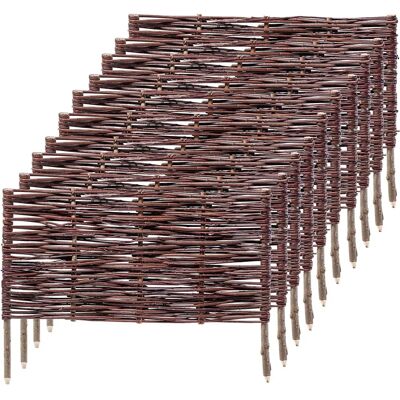 KADAX Valla de Mimbre Natural 60x40cm Pack de 10 KADAX Valla de Mimbre Natural 60x40cm Pack de 10
