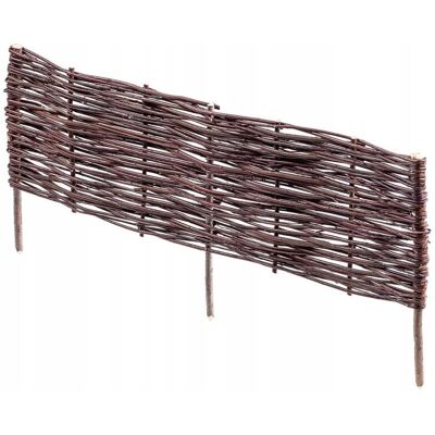 KADAX Wicker Palisade Fence - 100x40cm Garden Boundary KADAX Wicker Palisade Fence - 100x40cm Garden Boundary